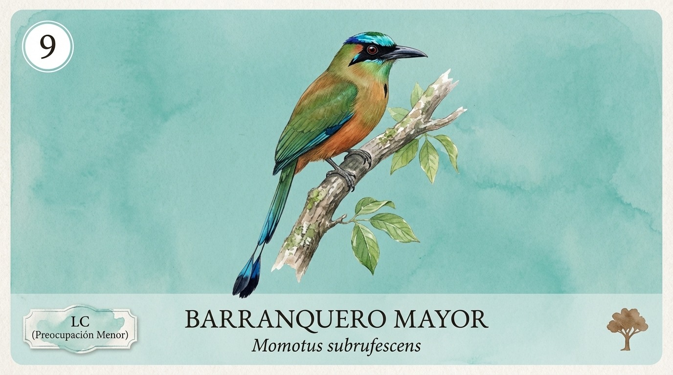 Barranquero Mayor — Momotus subrufescens
