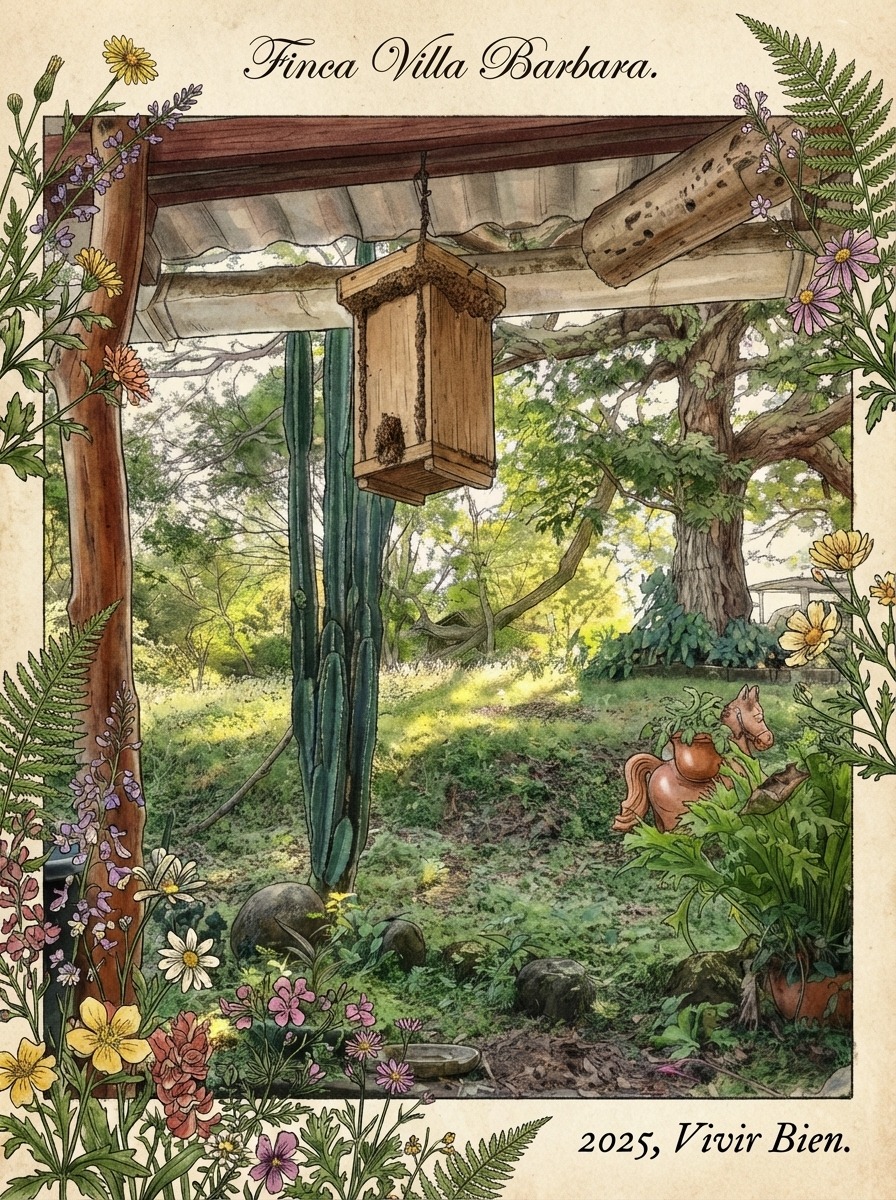 Finca Villa Bárbara — Pajarera y cactus