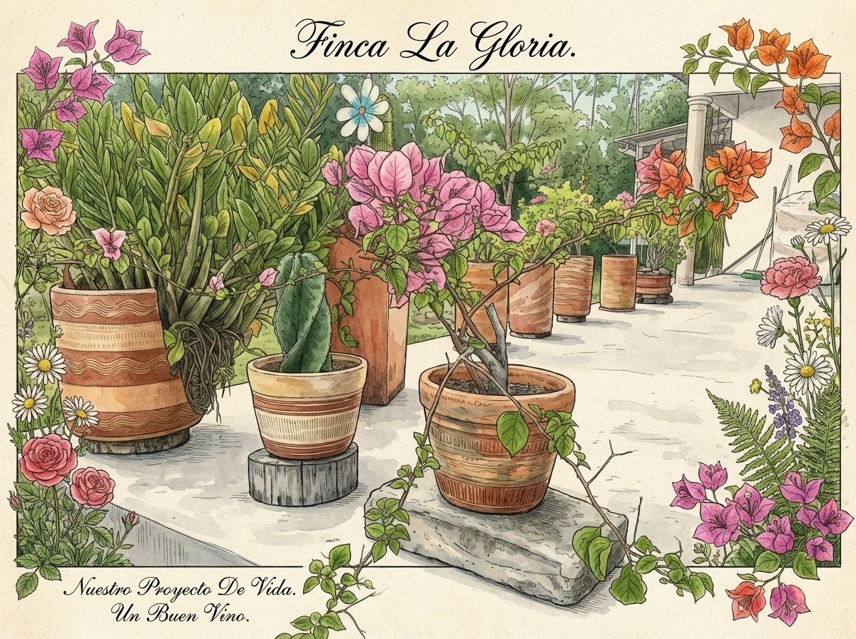 Finca La Gloria — El patio
