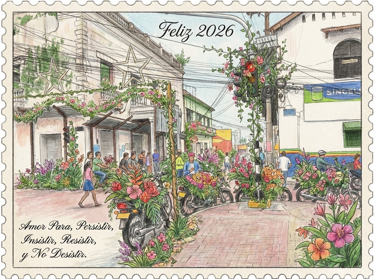 Feliz 2026 — La calle floral