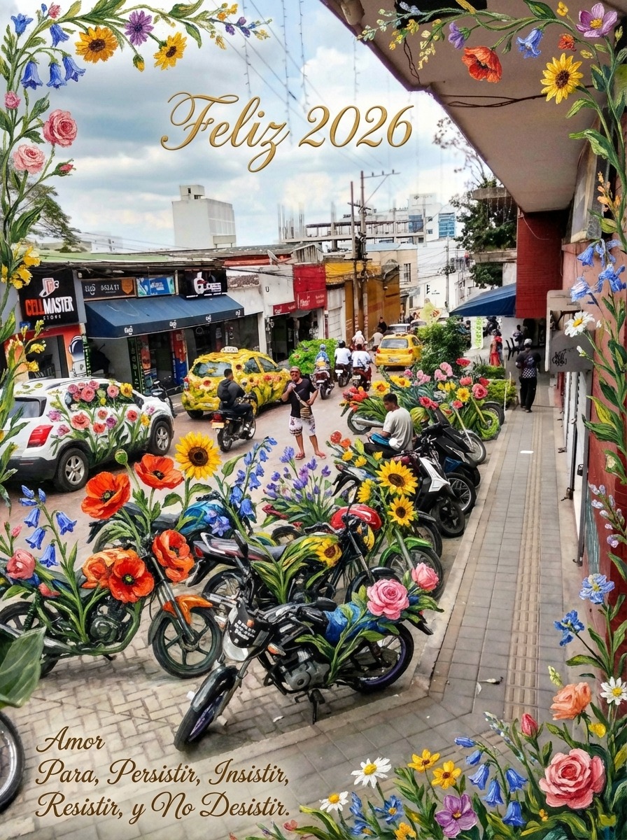Feliz 2026 — La calle floral