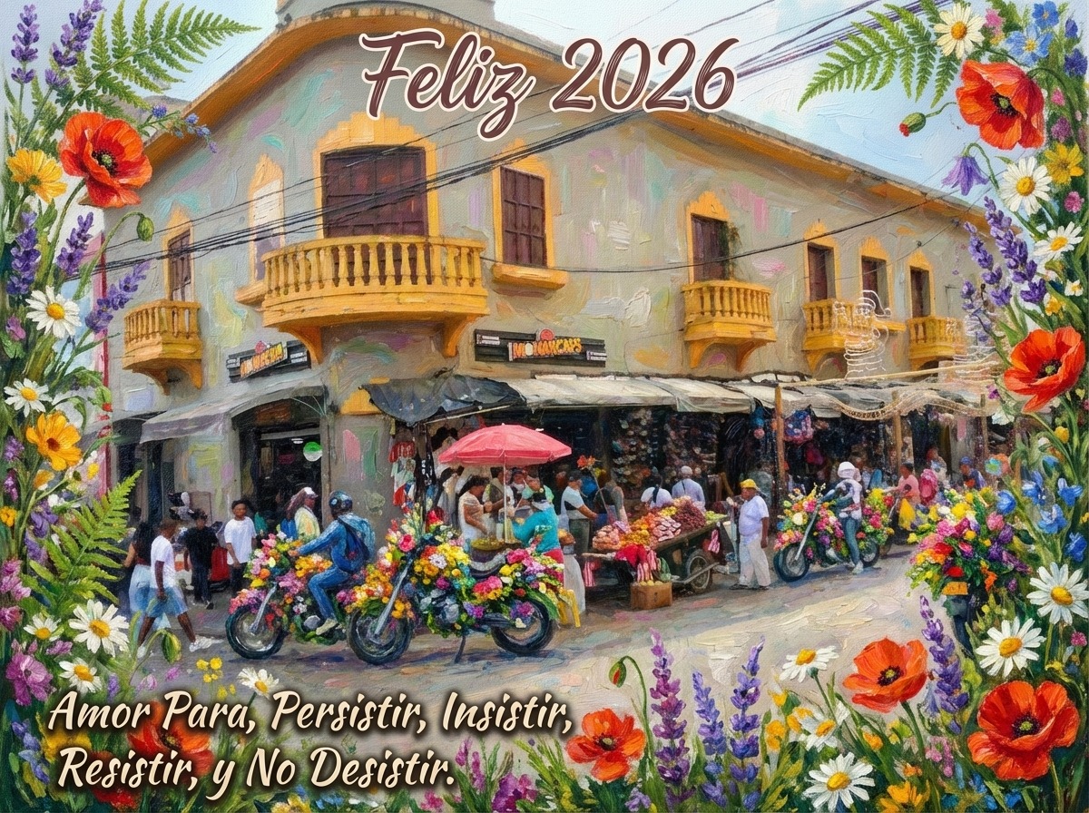 Feliz 2026 — La calle floral