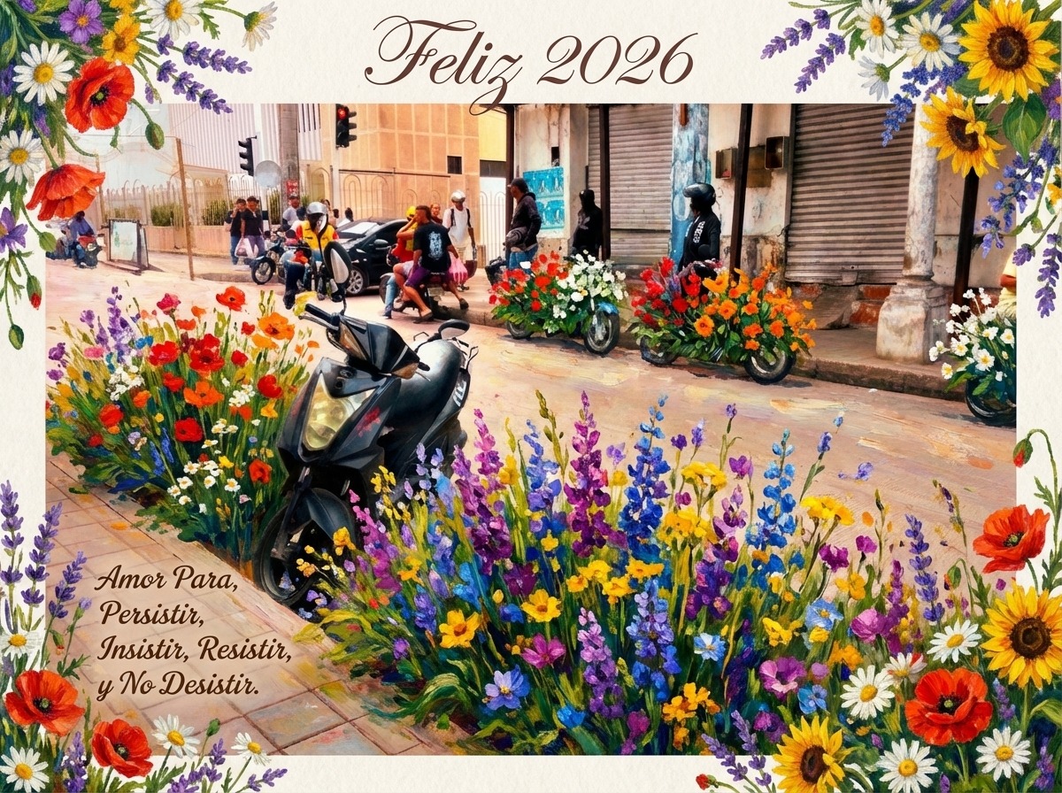 Feliz 2026 — La calle floral