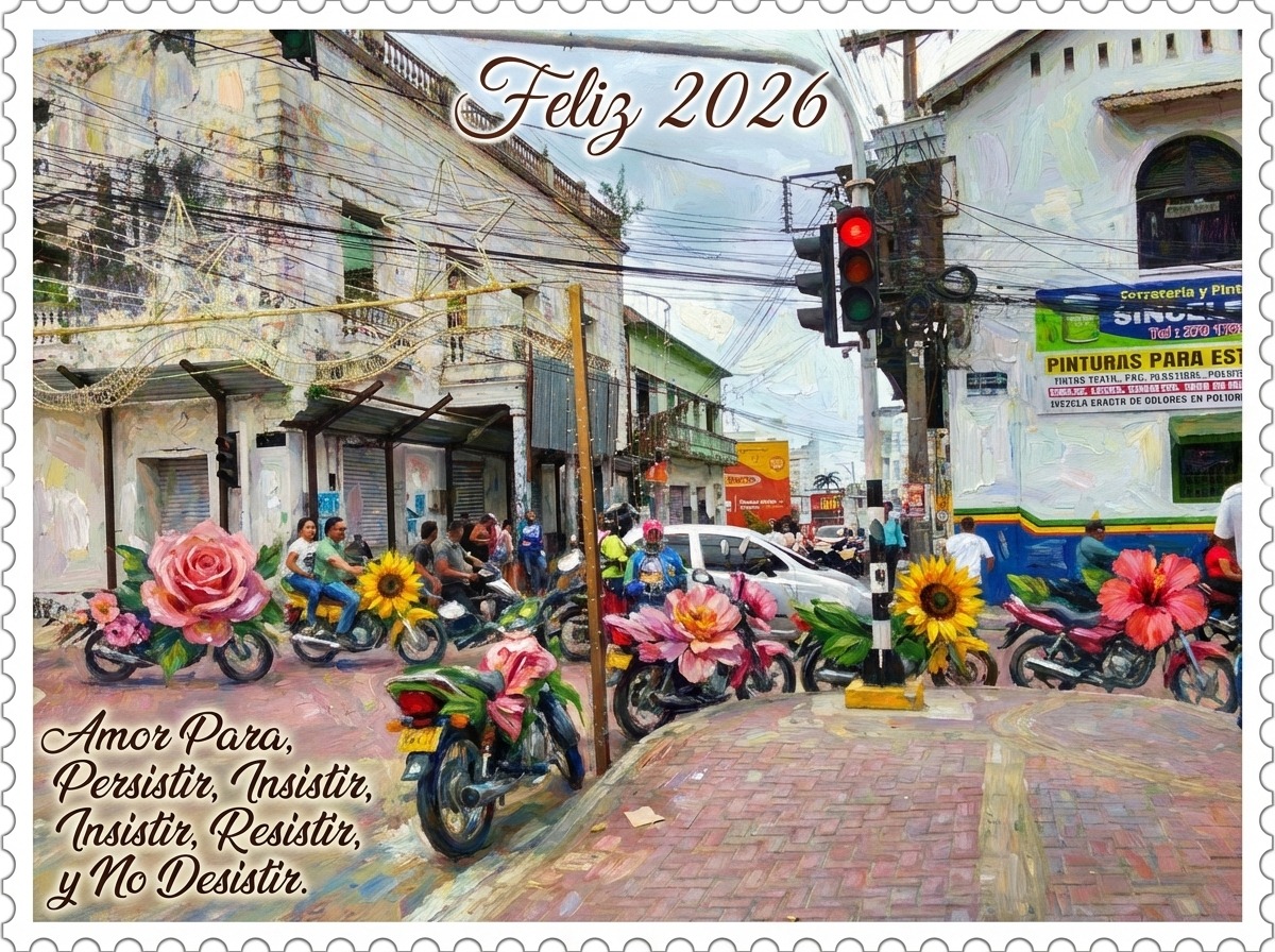 Feliz 2026 — La calle floral