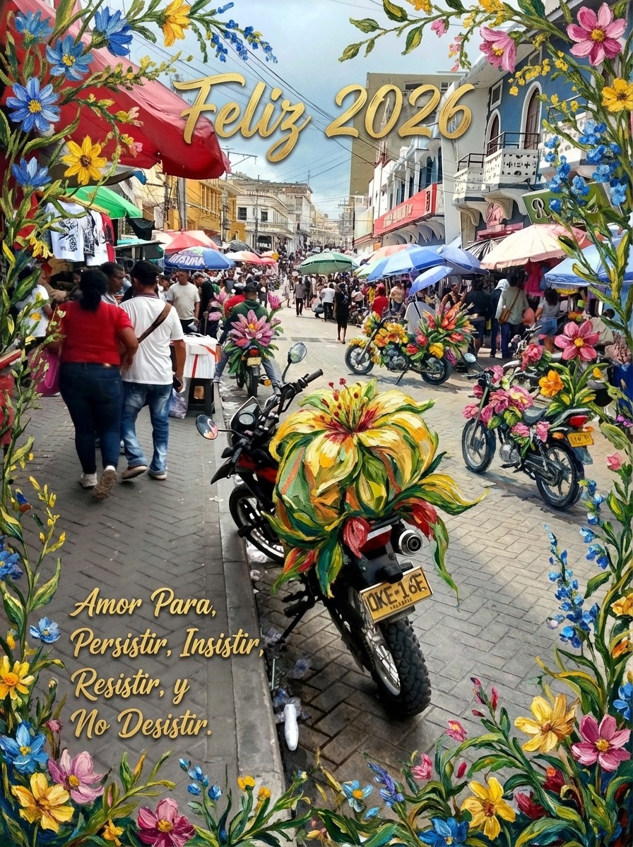 Feliz 2026 — La calle floral