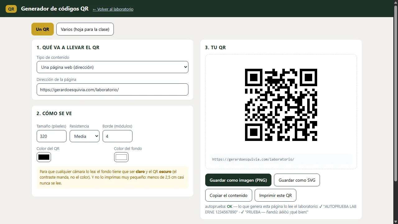 Generador de QR