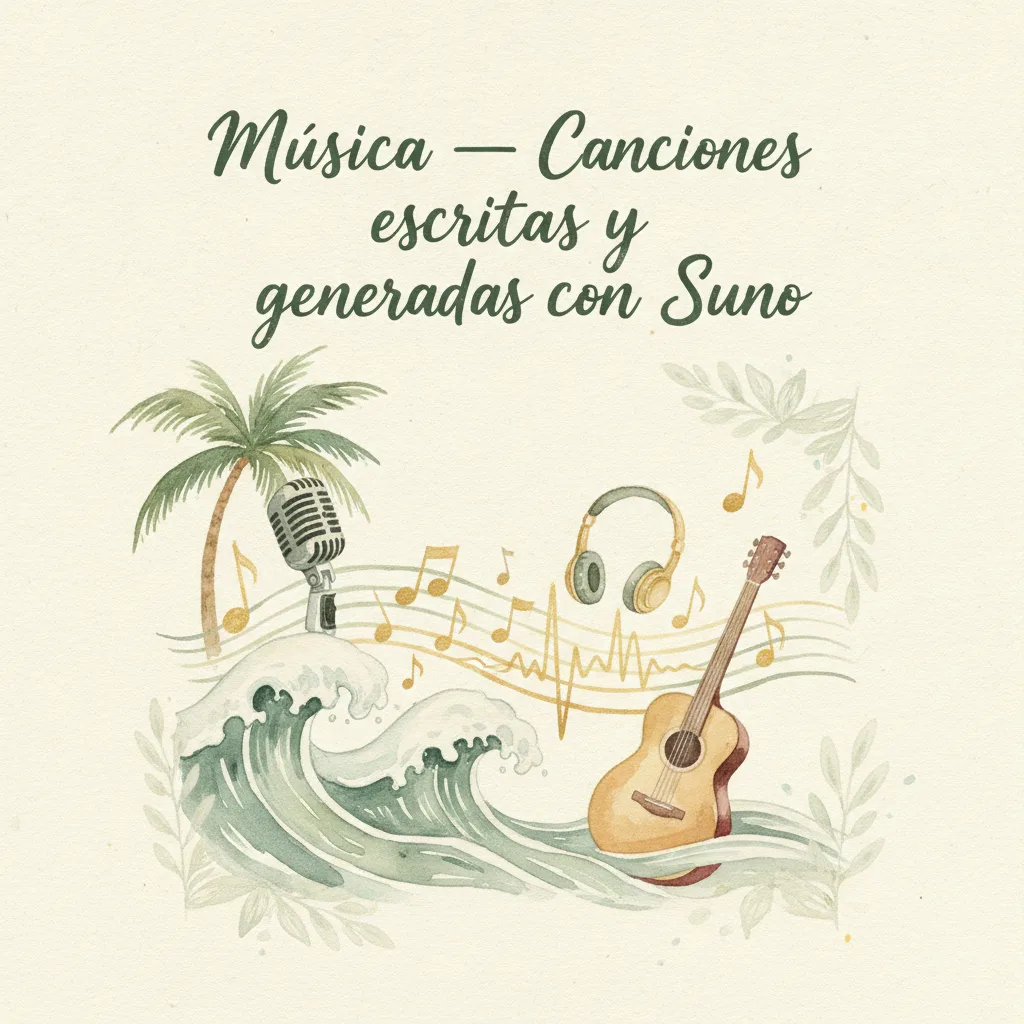 M&uacute;sica — Canciones escritas y generadas con Suno