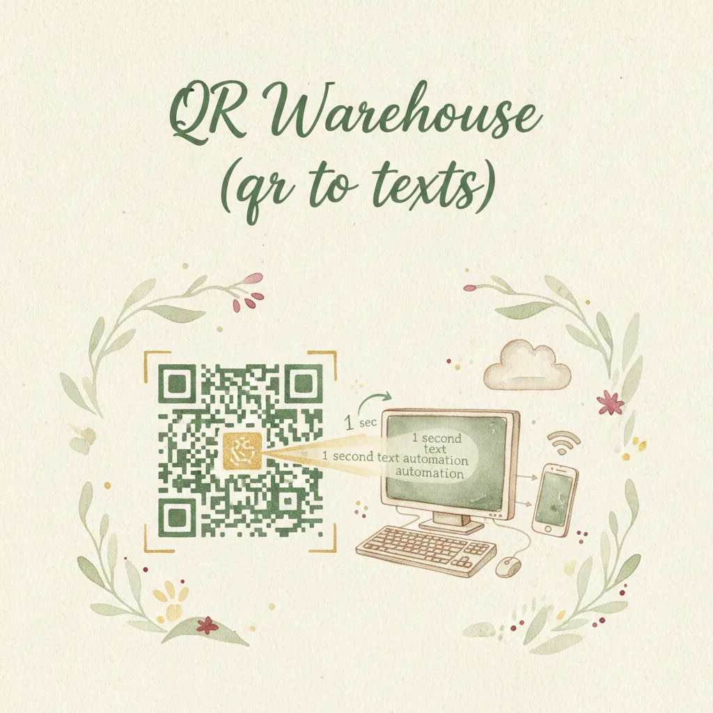 QR Warehouse (qr to texts)