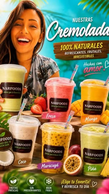 Cremoladas NARFOODS de frutas